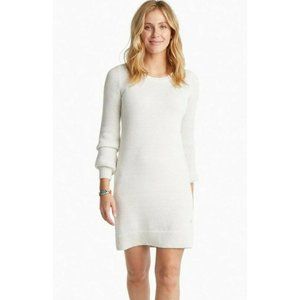 Southern Tide Adrienne Metallic Sweater Dress in Marshmallow Women's